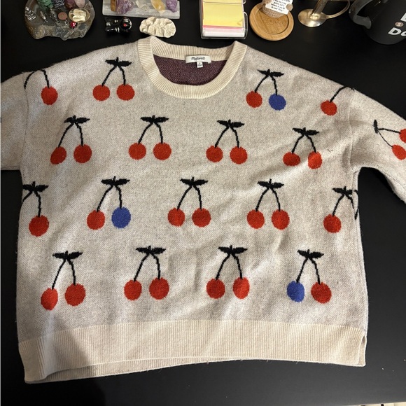 Madewell Sweaters - Cherry Patterned Sweater